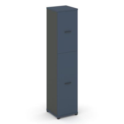 Концепт Шкаф 1 узкая секция, 5 ниш CN.STU.E-515 A Звездный Сапфир/Антрацит NEW/Металл Антрацит 420*4