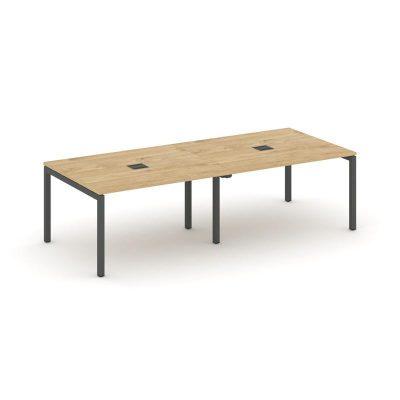 Стайл Проджект Стол переговорный SN-5P.SPRG-043 Тиквуд Светлый/Металл Антрацит 2760*1180*750