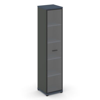 Концепт Шкаф 1 узкая секция, 5 ниш CN.STU.E-518 RPB A Звездный Сапфир/Антрацит NEW/Металл Антрацит/П