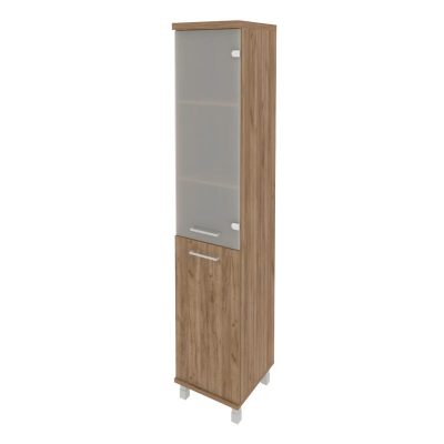 Фёст Шкаф высокий узкий правый KSU-1.2 (R) Дуб Табак 401*432*2060