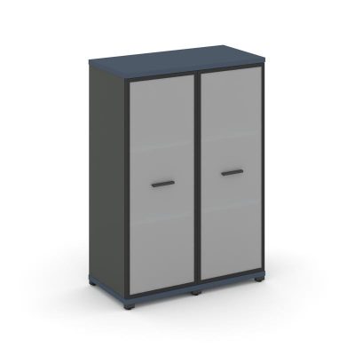 Концепт Шкаф 2 узкие секции, 3 ниши CN.STU-326 RMB A Звездный Сапфир/Антрацит NEW/Металл Антрацит/Са