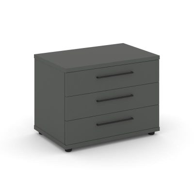 Рифт Тумба опорная/приставная RF.TOP-021 Антрацит NEW/Черный Ручки 600*450*523