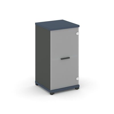 Концепт Шкаф 1 узкая секция, 2 ниши CN.STU.E-213 SM A Звездный Сапфир/Антрацит NEW/Металл Антрацит/С