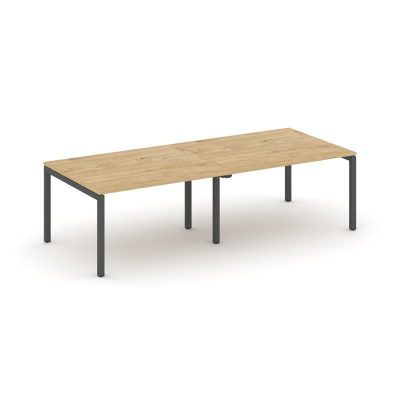 Стайл Проджект Стол переговорный SN-5P.SPRG-043.3 Тиквуд Светлый/Металл Антрацит 2760*1180*750