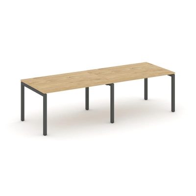 Стайл Проджект Стол переговорный SN-5P.SPRG-013.3 Тиквуд Светлый/Металл Антрацит 2760*980*750