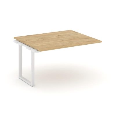 Стайл Проджект Проходной наб. элем. перег. стола SN-6O.NSPRG-033.3 Тиквуд Светлый/Металл Белый 1380*