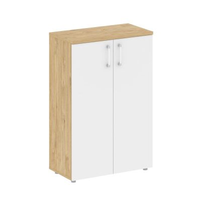 Шифт Шкаф средний широкий SK.ST-2.3 Тиквуд Светлый/Белый Бриллиант 800*420*1207