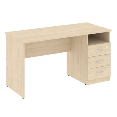 Нова С Стол письменный с тумбой правый В.СПТ-3 (R) Бук Артизан 1400*650*750