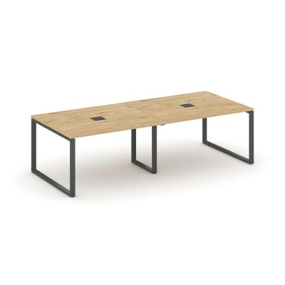 Стайл Проджект Стол переговорный SN-6O.SPRG-043 Тиквуд Светлый/Металл Антрацит 2760*1180*750