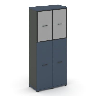 Концепт Шкаф 2 узкие секции, 5 ниш CN.STU-525 RMB A Звездный Сапфир/Антрацит NEW/Металл Антрацит/Сат