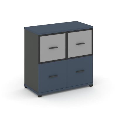 Концепт Шкаф 1 широкая секция, 2 ниши CN.STS-212 RMB A Звездный Сапфир/Антрацит NEW/Металл Антрацит/