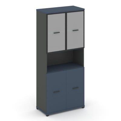 Концепт Шкаф 1 широкая секция, 5 ниш CN.STS-513 RMB A Звездный Сапфир/Антрацит NEW/Металл Антрацит/С