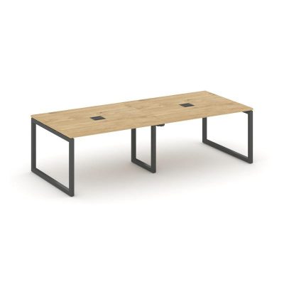 Стайл Проджект Стол переговорный SN-5O.SPRG-042 Тиквуд Светлый/Металл Антрацит 2360*1180*750