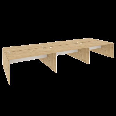 Оникс Рабочая станция O.D.RS-6.4.8 Тиквуд Светлый/Белый Бриллиант 4740*1635*750