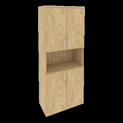Оникс Шкаф высокий широкий O.ST-1.5 Тиквуд Светлый 800*420*1977