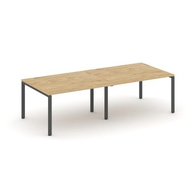 Стайл Проджект Стол переговорный SN-6P.SPRG-042.3 Тиквуд Светлый/Металл Антрацит 2360*1180*750