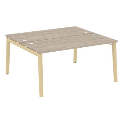 Оникс Вуд Рабочая станция OW.D.RS-2.4.7 Дуб Аттик/Дуб Светлый/Металл Белый 1580*1475*750