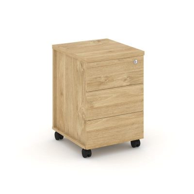 Стайл Проджект Тумба мобильная з/с ЛДСП SN.TM-006 Тиквуд Светлый 416*460*611