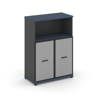 Концепт Шкаф 1 широкая секция, 3 ниши CN.STS.E-313 RMB A Звездный Сапфир/Антрацит NEW/Металл Антраци
