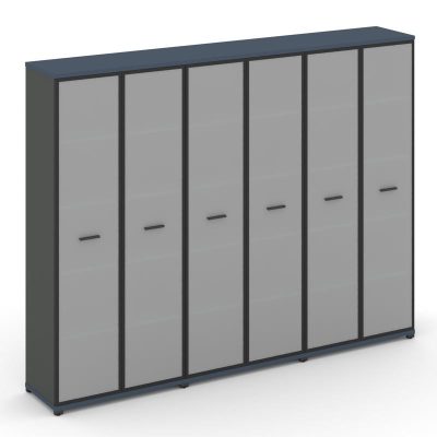 Концепт Шкаф 3 широкие секции, 5 ниш CN.STS-538 RMB A Звездный Сапфир/Антрацит NEW/Металл Антрацит/С