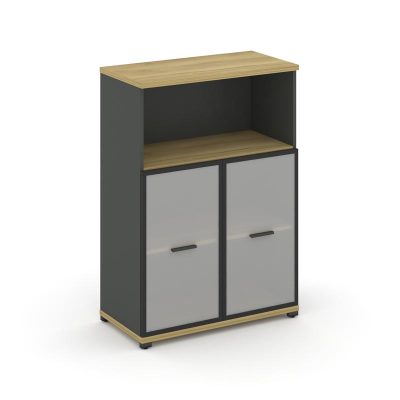 Концепт Шкаф 1 широкая секция, 3 ниши CN.STS.E-313 RMB A Дуб Винченцо/Антрацит NEW/Металл Антрацит/С