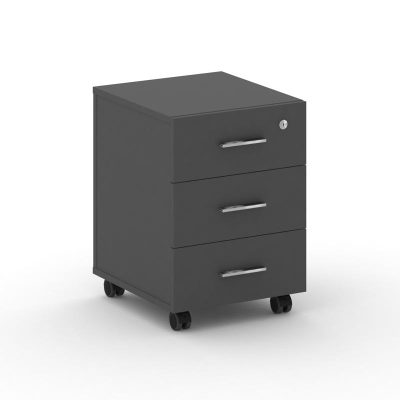 Фреско Тумба мобильная FRU.TM-2 Базальт UM/Хром 420*460*587