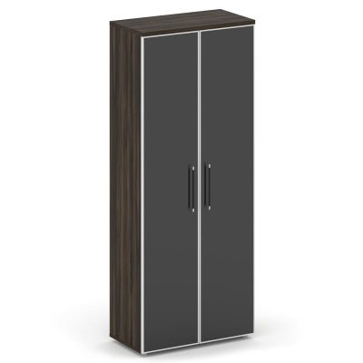 Шифт Шкаф высокий широкий SK.ST-1.10R black Дуб Мали/Стекло Black 800*420*1977