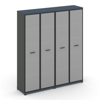 Концепт Шкаф 2 широкие секции, 5 ниш CN.STS-528 RMB A Звездный Сапфир/Антрацит NEW/Металл Антрацит/С