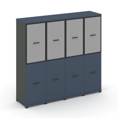 Концепт Шкаф 4 узкие секции, 4 ниши CN.STU-442 RMB A Звездный Сапфир/Антрацит NEW/Металл Антрацит/Са