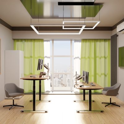 Стол с подъемным механизмом Черный LIFT 1300×700×610