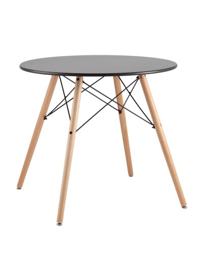 Стол круглый EAMES DSW NEW D=80 черный