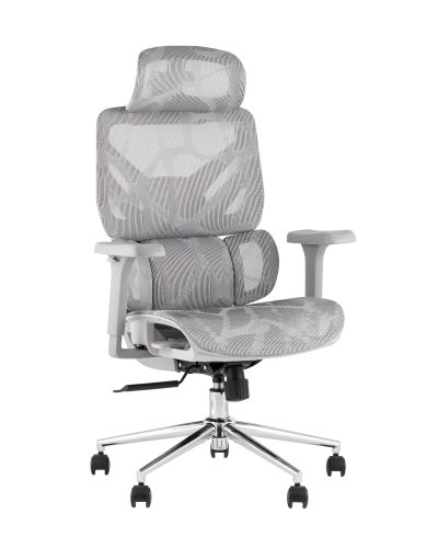 Кресло офисное TopChairs Structo серая сетка