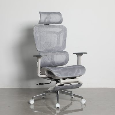 Кресло офисное TopChairs Nimbus белая сетка белый пластик