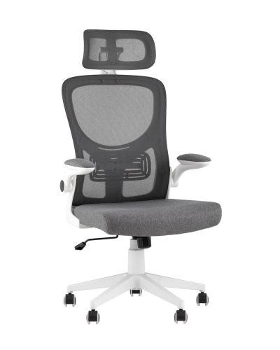 Кресло офисное TopChairs Airone серый ткань