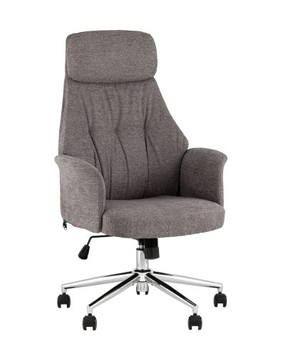 Кресло офисное TopChairs Neoma темно-серый ткань