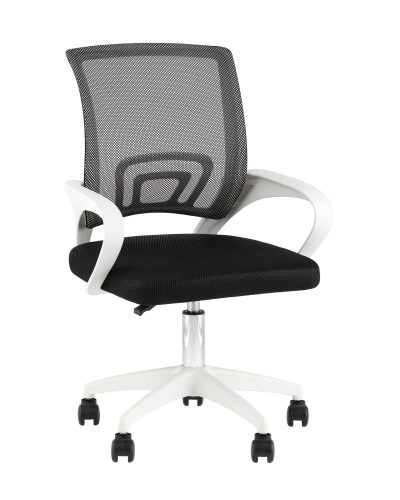 Кресло офисное TopChairs Simple SN черный пластик белый