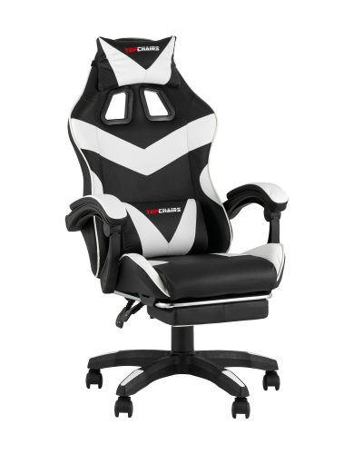 Кресло спортивное TopChairs MG-7019 черно-белый