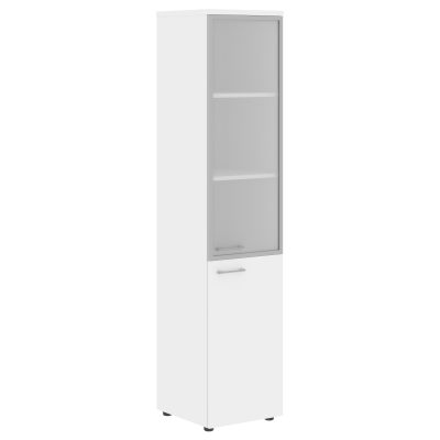 Шкаф колонка комбинированная (Пр) с топом XHC 42.7(Пр) Белый 432х432х1955 XTEN