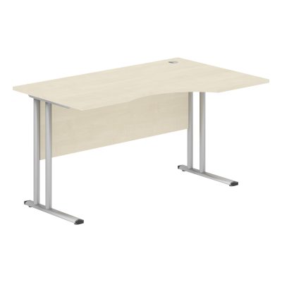 Стол эргономичный СА-2M(Пр) Клен*/серебро 1400х900х755 IMAGO-M