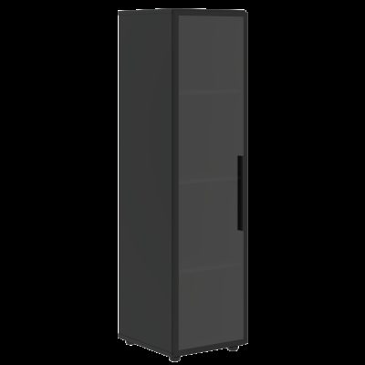 Шкаф со стеклянной дверью VRMCS 40.2(Л) Яшма черный 400х450х1517 VELION