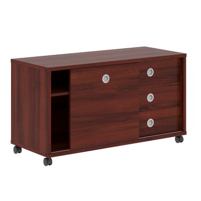 Тумба мобильная с дверью купе B 202.1A Бургунди 1200х500х660 BORN
