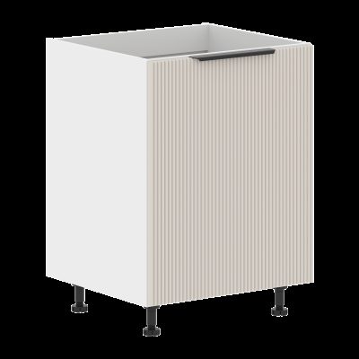 Шкаф напольный под мойку MOP 6082M.1T Кашемир/Белый 600х560х820 TOSKANA