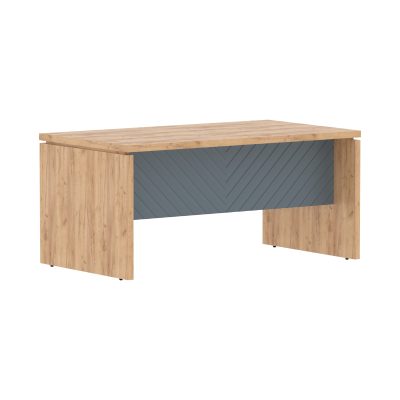 Стол руководителя TLST 169 Дуб Бофорд Z/Серо-голубой 1600х900х750 TORR LUX