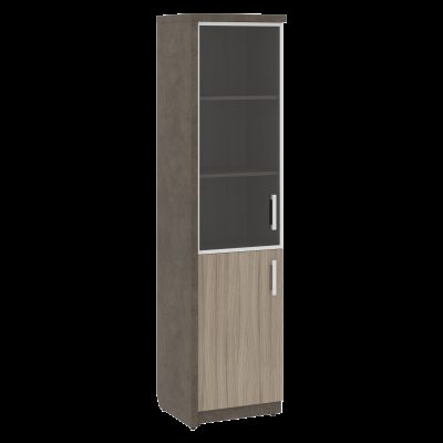 Шкаф СФ-534591 Бетон чикаго тем F187 ST9/Дрифтвуд H3090 ST22/Графит/Черный 537х454,5х2083 WOOD&STONE