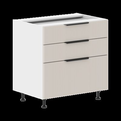 Шкаф напольный с ящиками MOB 8082.2T Кашемир/Белый 800х560х820 TOSKANA