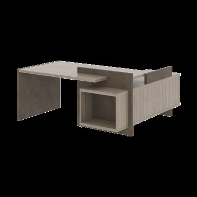 Стол СФ-531221 Дрифтвуд /Бетон чикаго темно-серый 1800х1798х840 WOOD&STONE