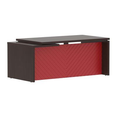 Стол руководителя TLCT 189(Пр) Венге Магия Z/Красный 1800х900х750 TORR LUX