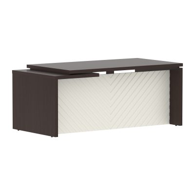 Стол руководителя TLCT 189(Пр) Венге Магия Z/Латте 1800х900х750 TORR LUX