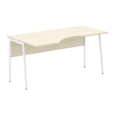 Стол прямой СА-1P(Л) Клен*/Белый 1600х900х755 IMAGO PLUS