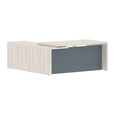 Стол руководителя TLCT 1820(Пр) Сосна Эдмонт Z/Серо-голубой 1800х2000х750 TORR LUX
